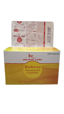 Relieve Care 60K IU Vitamin D3 Tablets